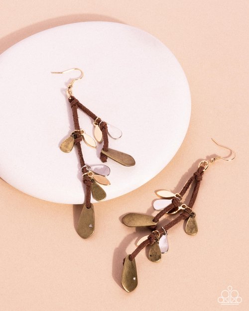 Sunset Suede - Paparazzi Earring Image