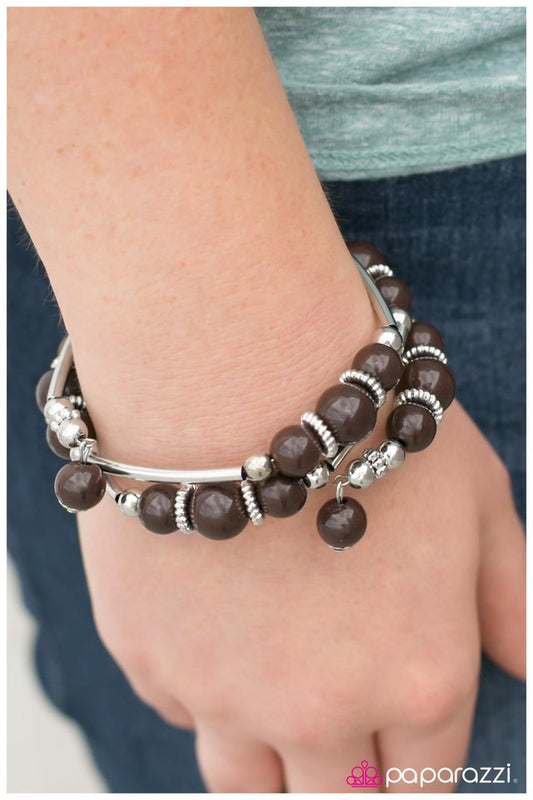 Paparazzi Bracelet ~ Thats A Wrap! - Brown
