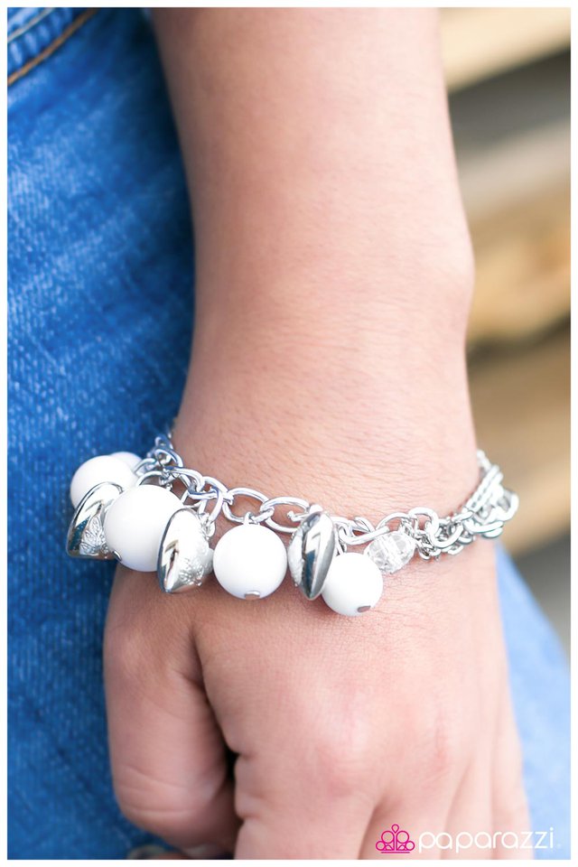 Paparazzi Bracelet ~ We Belong Together - White