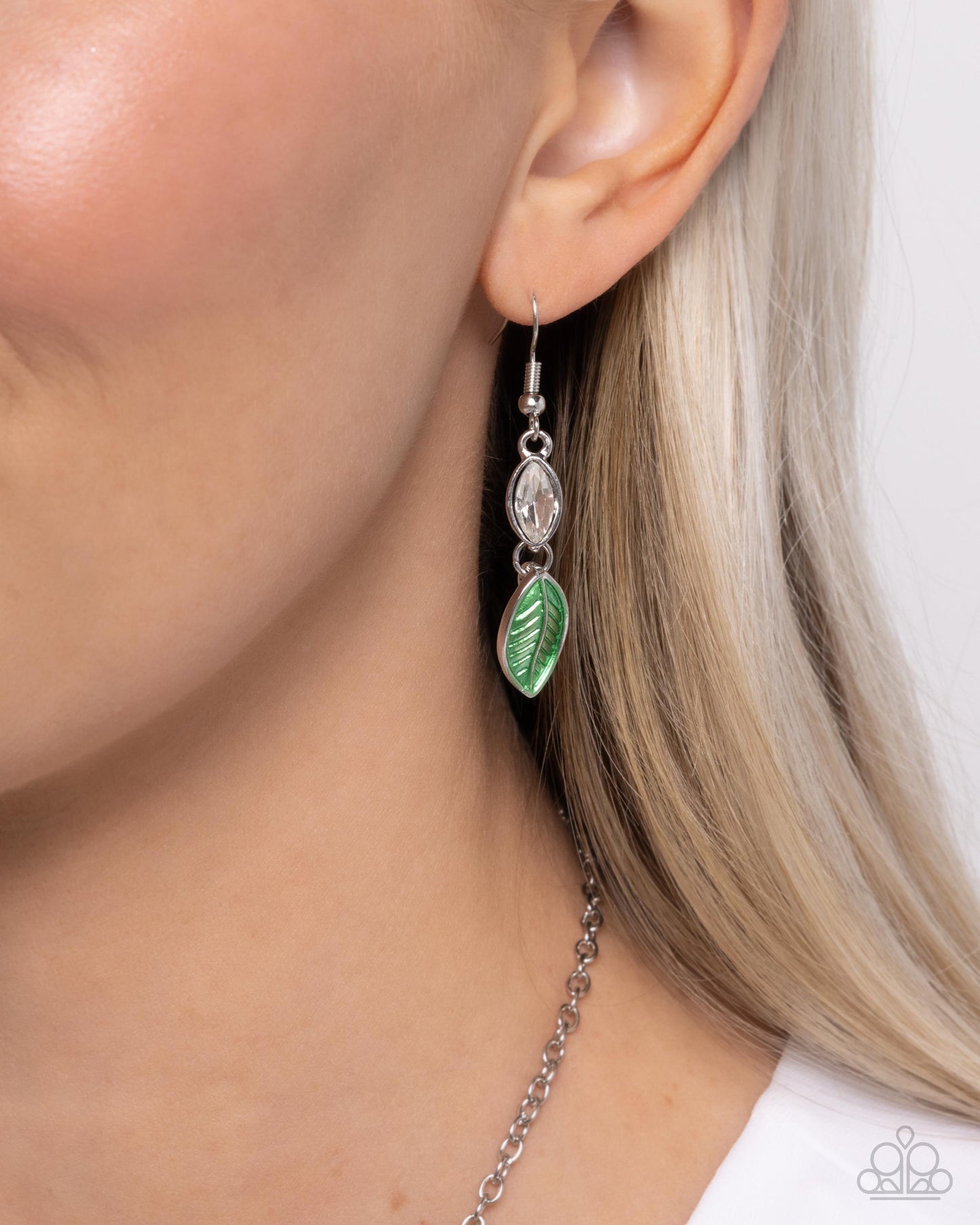 Lyrical Leaves - Green - Paparazzi Necklace Image