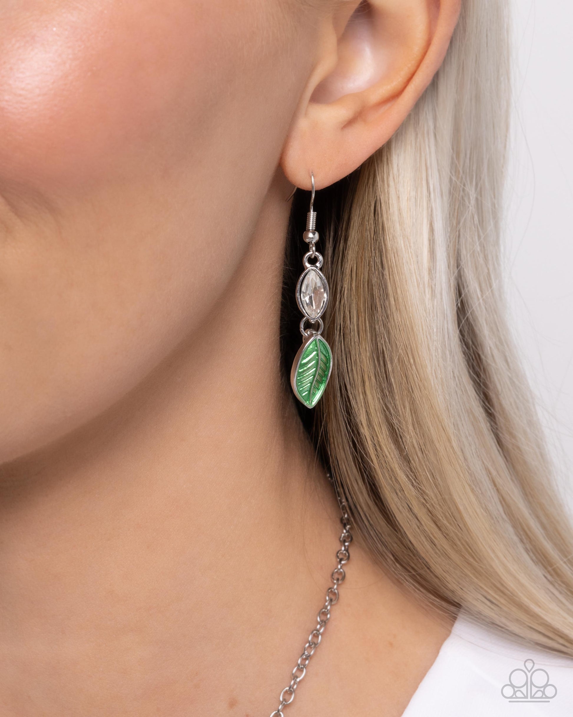 Lyrical Leaves - Green - Paparazzi Necklace Image
