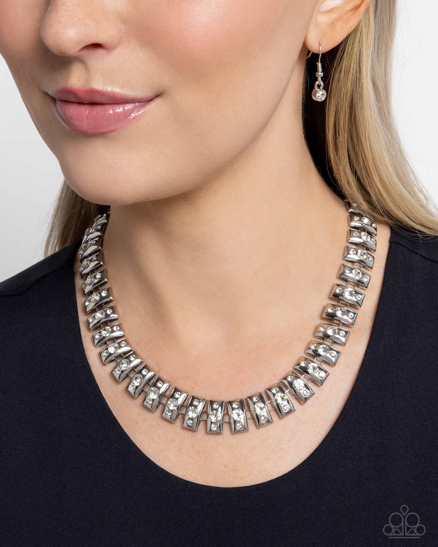 Officially Opulent - White - Paparazzi Necklace Image