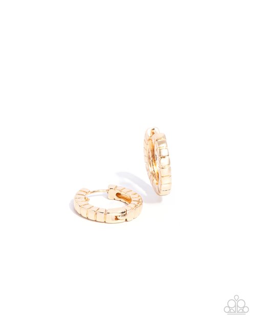 Seamless Style - Gold - Paparazzi Earring Image