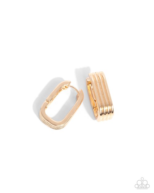 Vendetta Vanity - Gold - Paparazzi Earring Image
