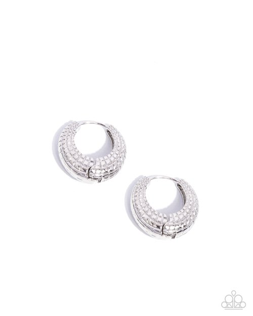 Pattern Permanence - Silver - Paparazzi Earring Image