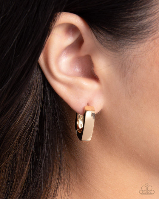 Fortnight Fashion - Gold - Paparazzi Earring Image