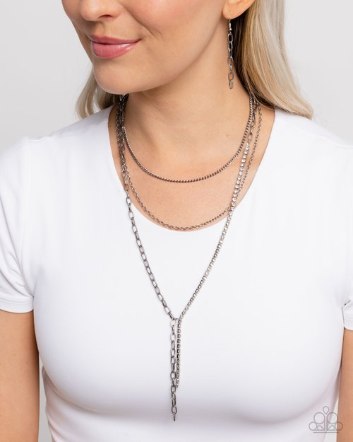 Ornate Obsession - White - Paparazzi Necklace Image