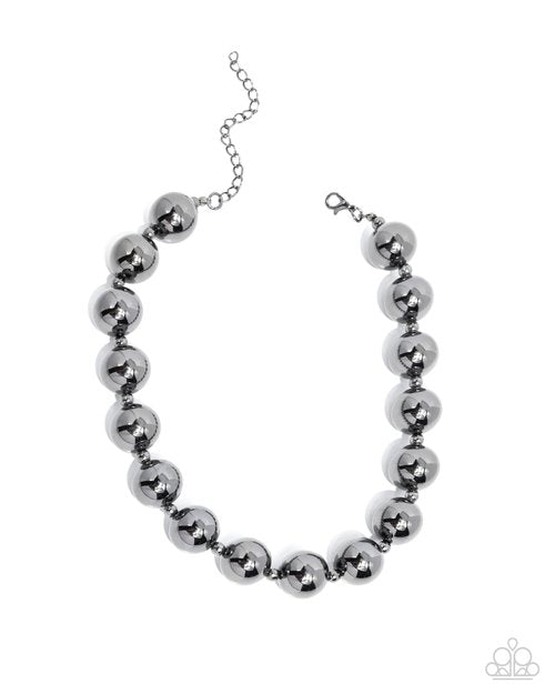 Flattery Will Get You Everywhere - Black - Paparazzi Necklace Image