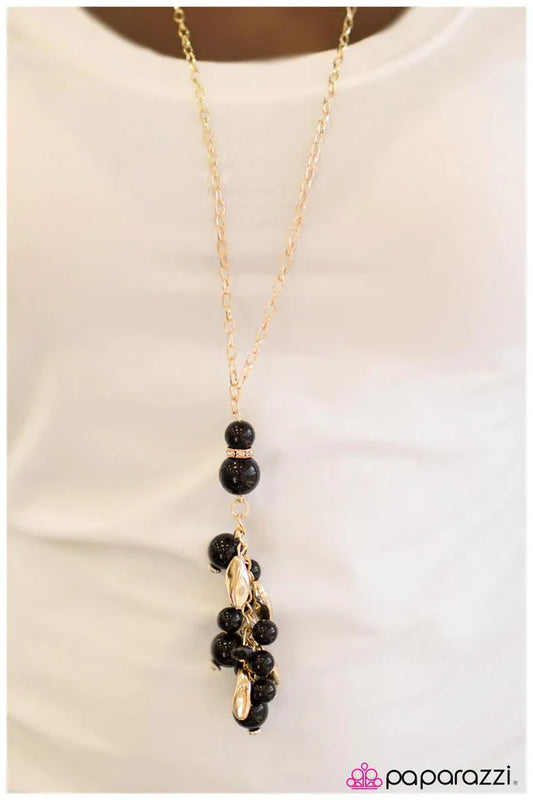 Paparazzi Necklace ~ Bustling Brilliance - Black