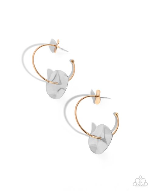 Textured Trouble - Earrings - Paparazzi Earring Image
