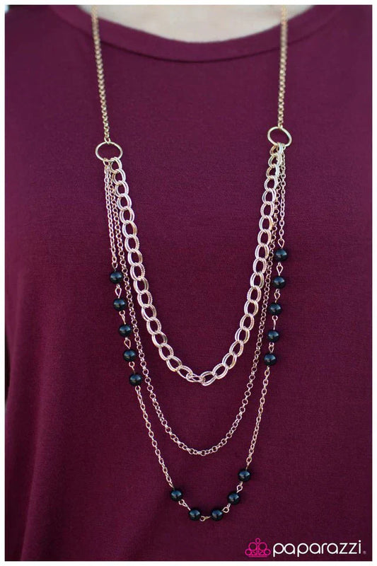 Paparazzi Necklace ~ Dream Walking- Gold