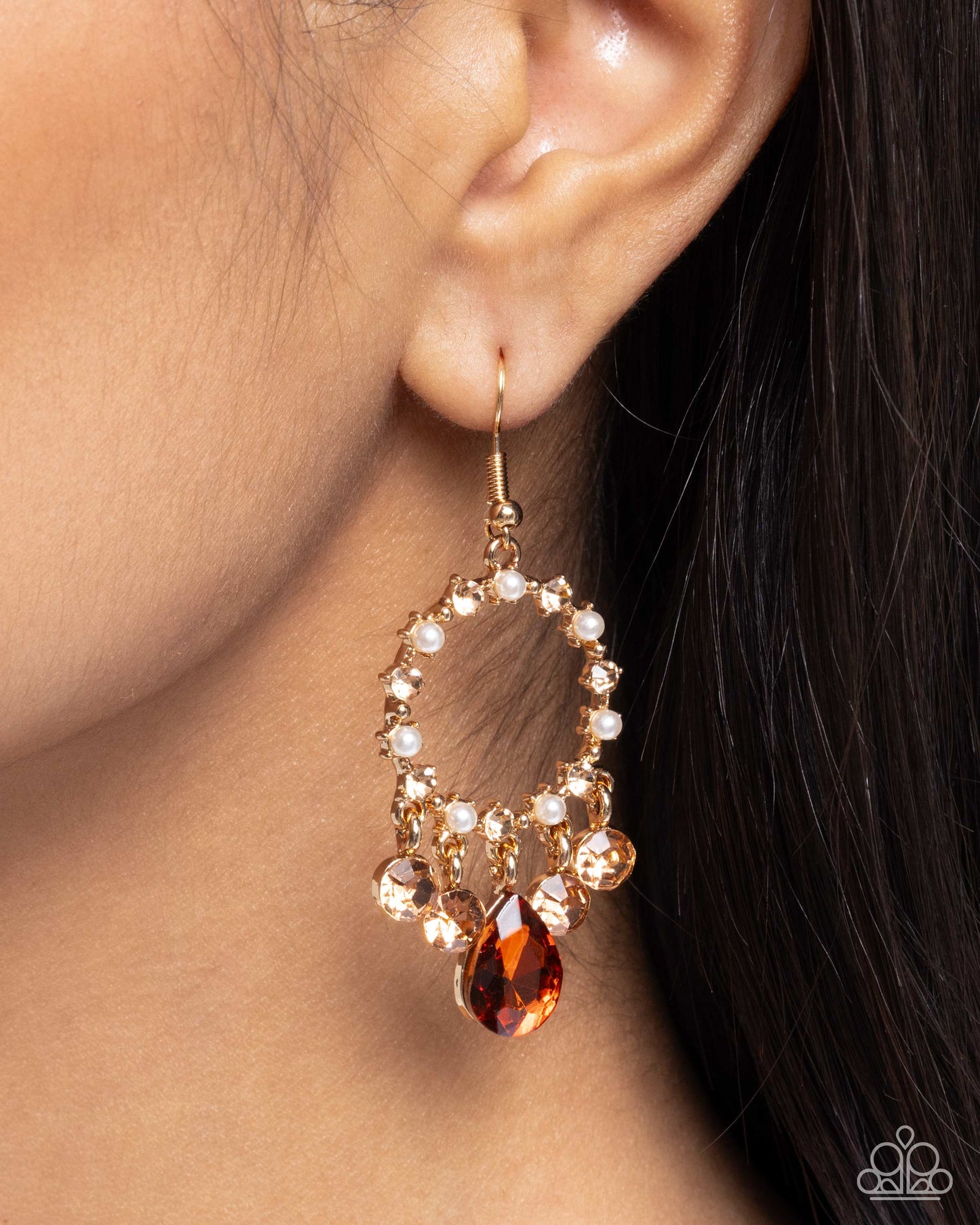 Regency Radiance - Brown - Paparazzi Earring Image