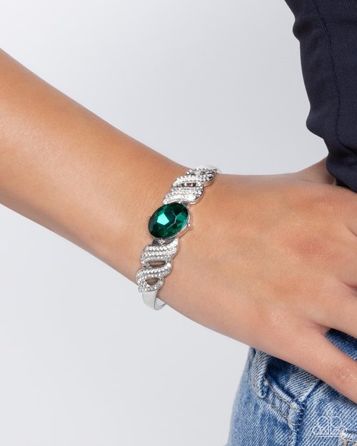Sentimental Society - Green - Paparazzi Bracelet Image