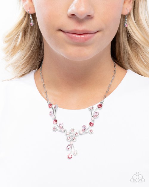Blossom Queen - Pink - Paparazzi Necklace Image