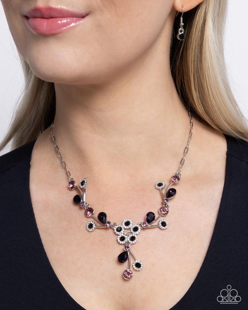 Blossom Queen - Purple - Paparazzi Necklace Image