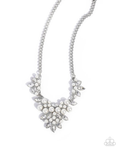Fresh Facets - White - Paparazzi Necklace Image