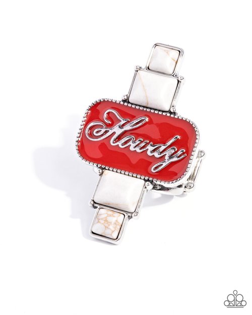 Howdy Holiday - White - Paparazzi Ring Image