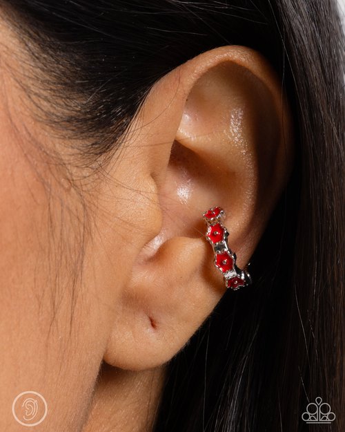Darling Daydream - Red - Paparazzi Earring Image