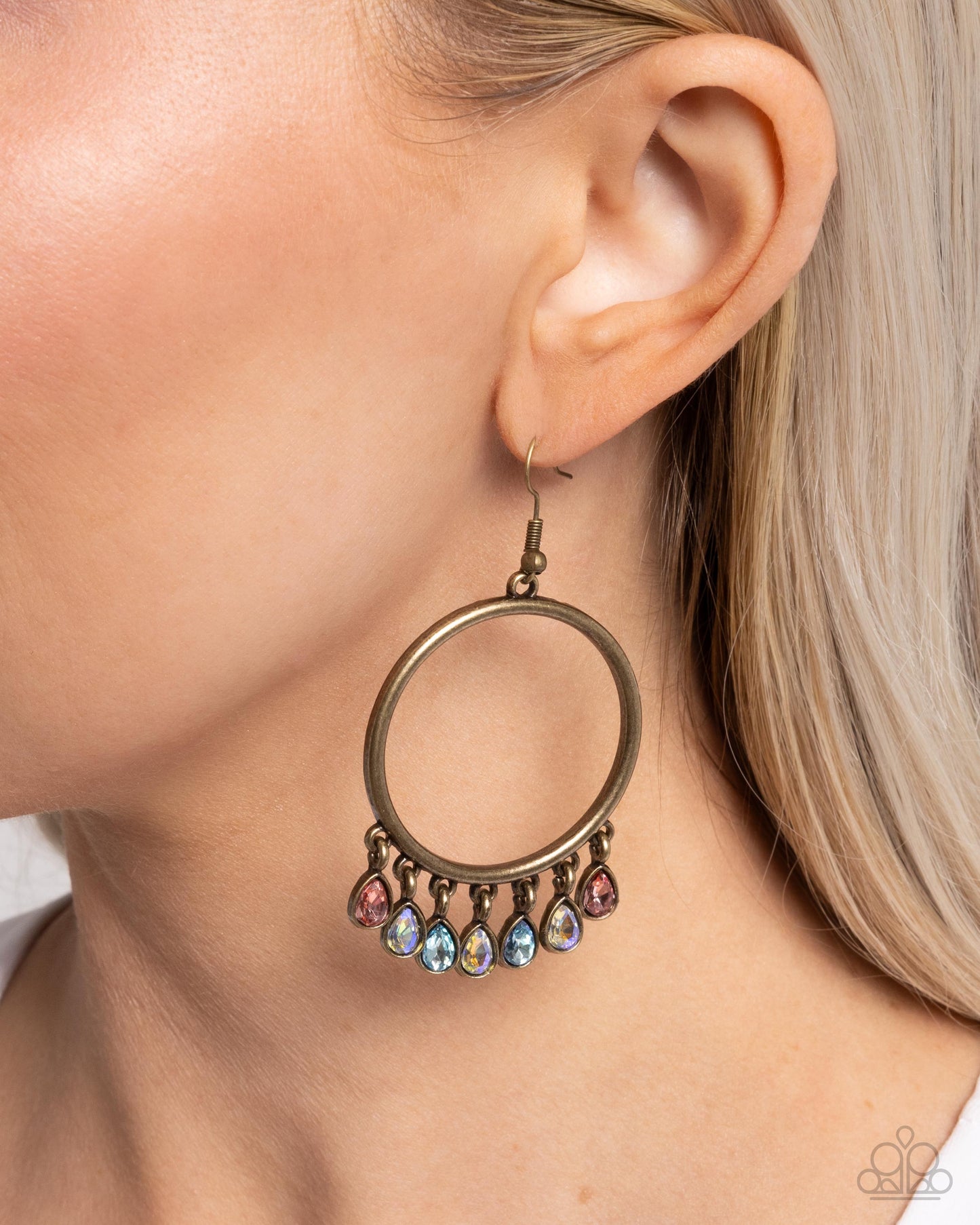 Hooped Hello - Paparazzi Earring Image