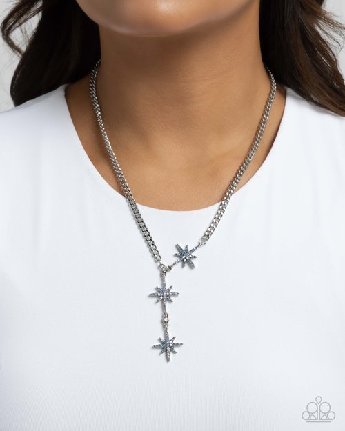 Stellar Story - Blue - Paparazzi Necklace Image