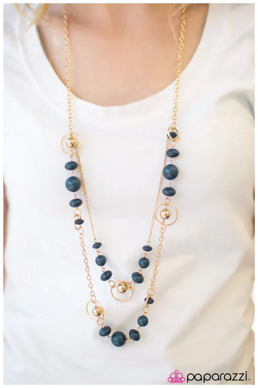 Paparazzi Necklace ~ Outlier - Blue