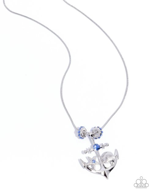 Anchored Accent - Paparazzi Necklace Image