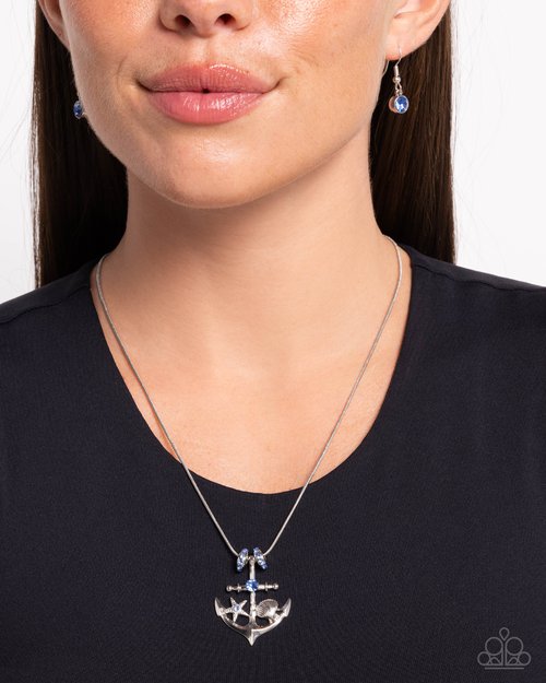 Anchored Accent - Paparazzi Necklace Image