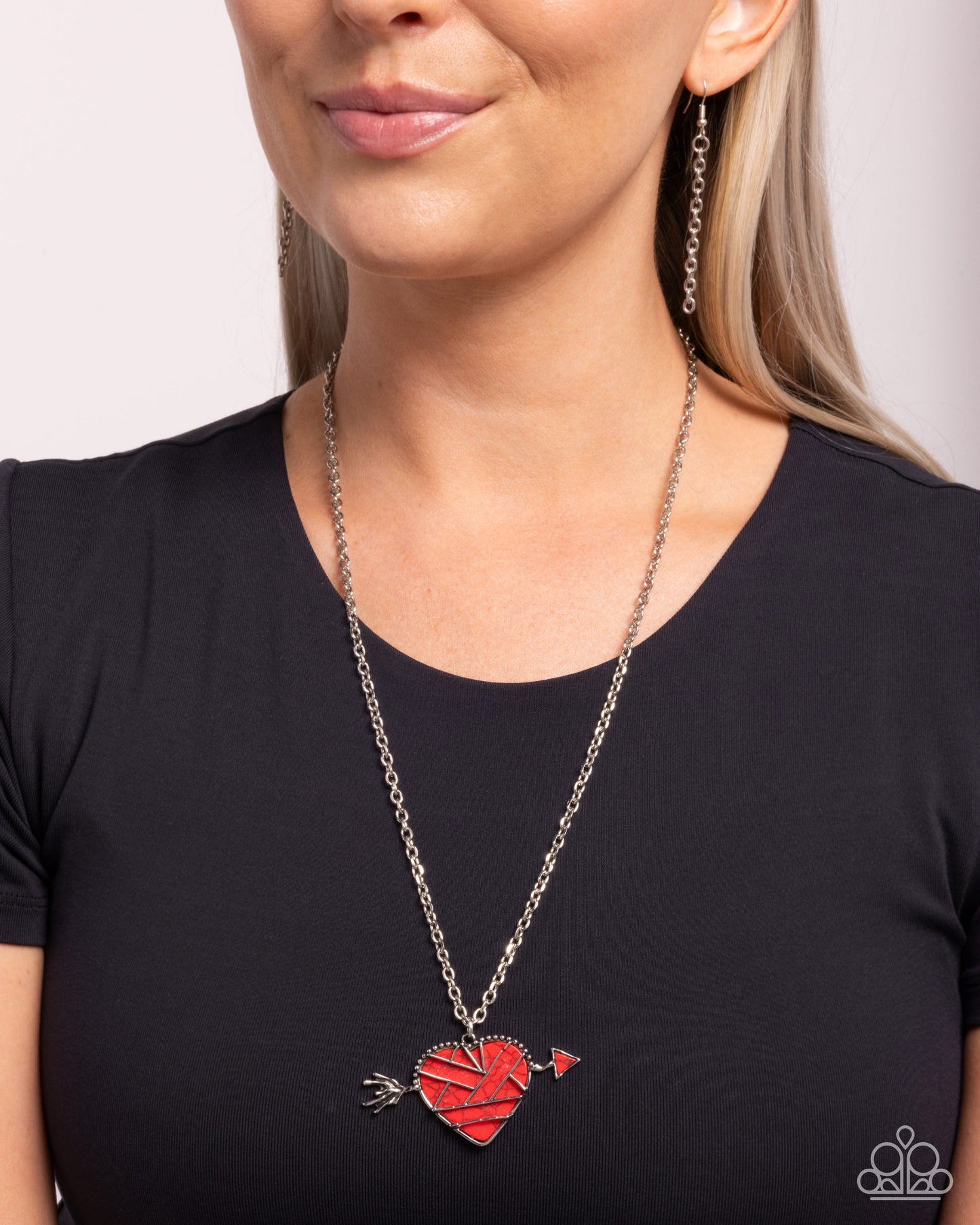 Emotional Edge - Red - Paparazzi Necklace Image