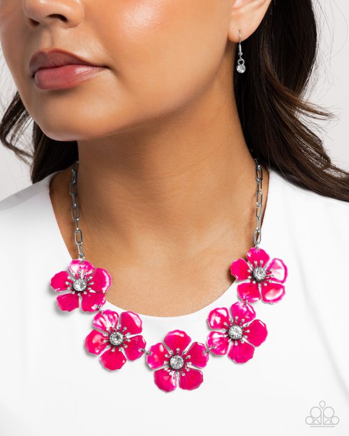 Eternal Efflorescence - Pink - Paparazzi Necklace Image