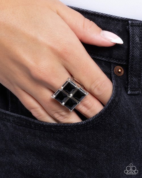 Window Whimsy - Black - Paparazzi Ring Image