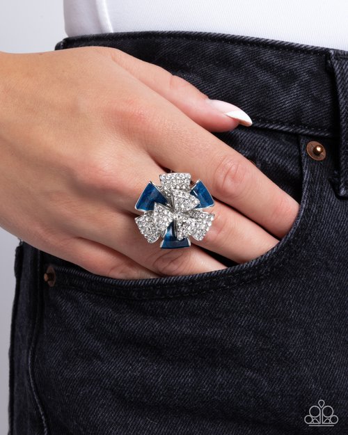Persuasive Pizzazz - Blue - Paparazzi Ring Image