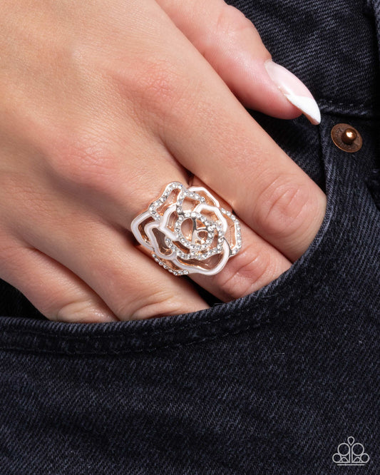 Repetitive Rose - Gold - Paparazzi Ring Image