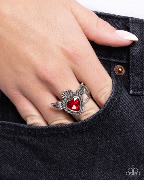 Diva Dame - Red - Paparazzi Ring Image