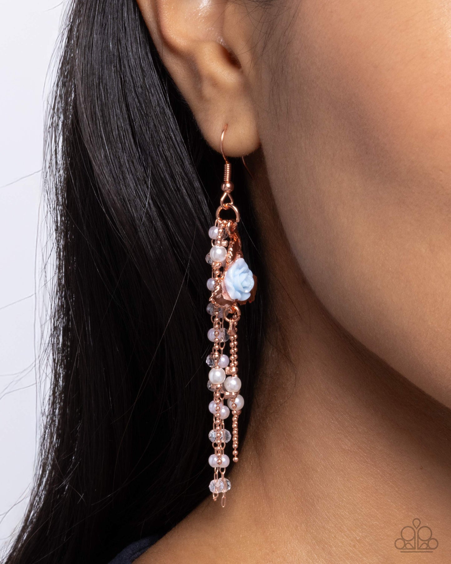 The Toast of the Ton - Copper - Paparazzi Earring Image