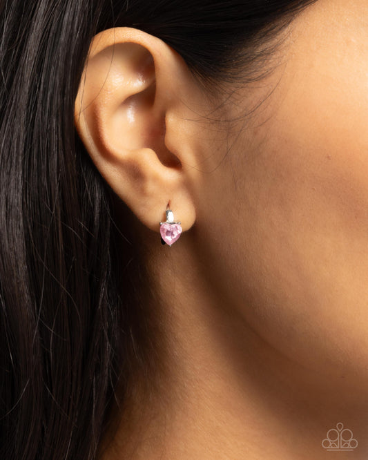 Tenuous Touch - Pink - Paparazzi Earring Image