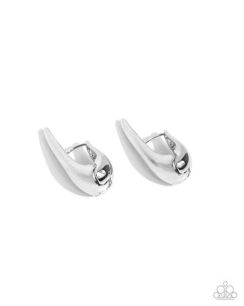 Positive Change - Silver - Paparazzi Earring Image