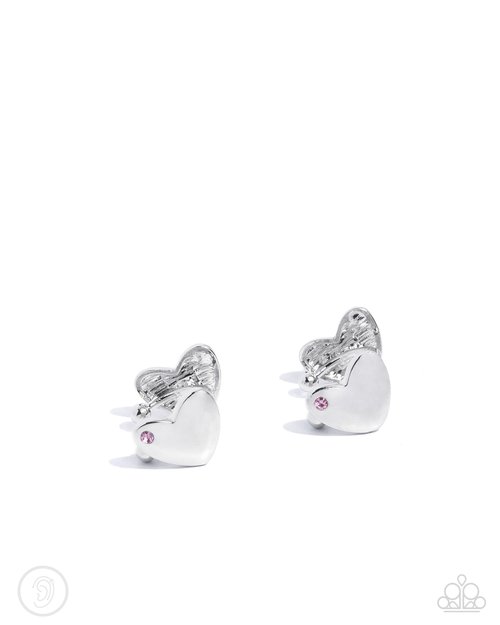 Valentines Vanity - Pink - Paparazzi Earring Image