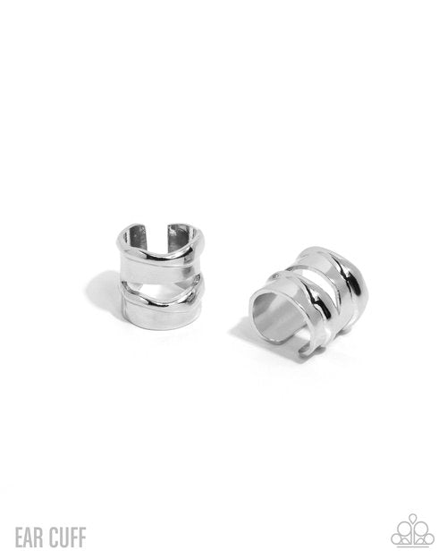 Competitive Advantage - Silver - Paparazzi Earring Image