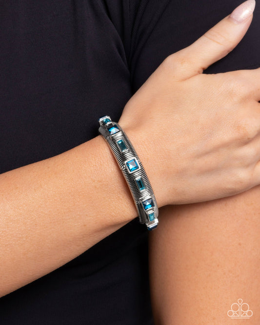 Inevitable Industry - Blue - Paparazzi Bracelet Image