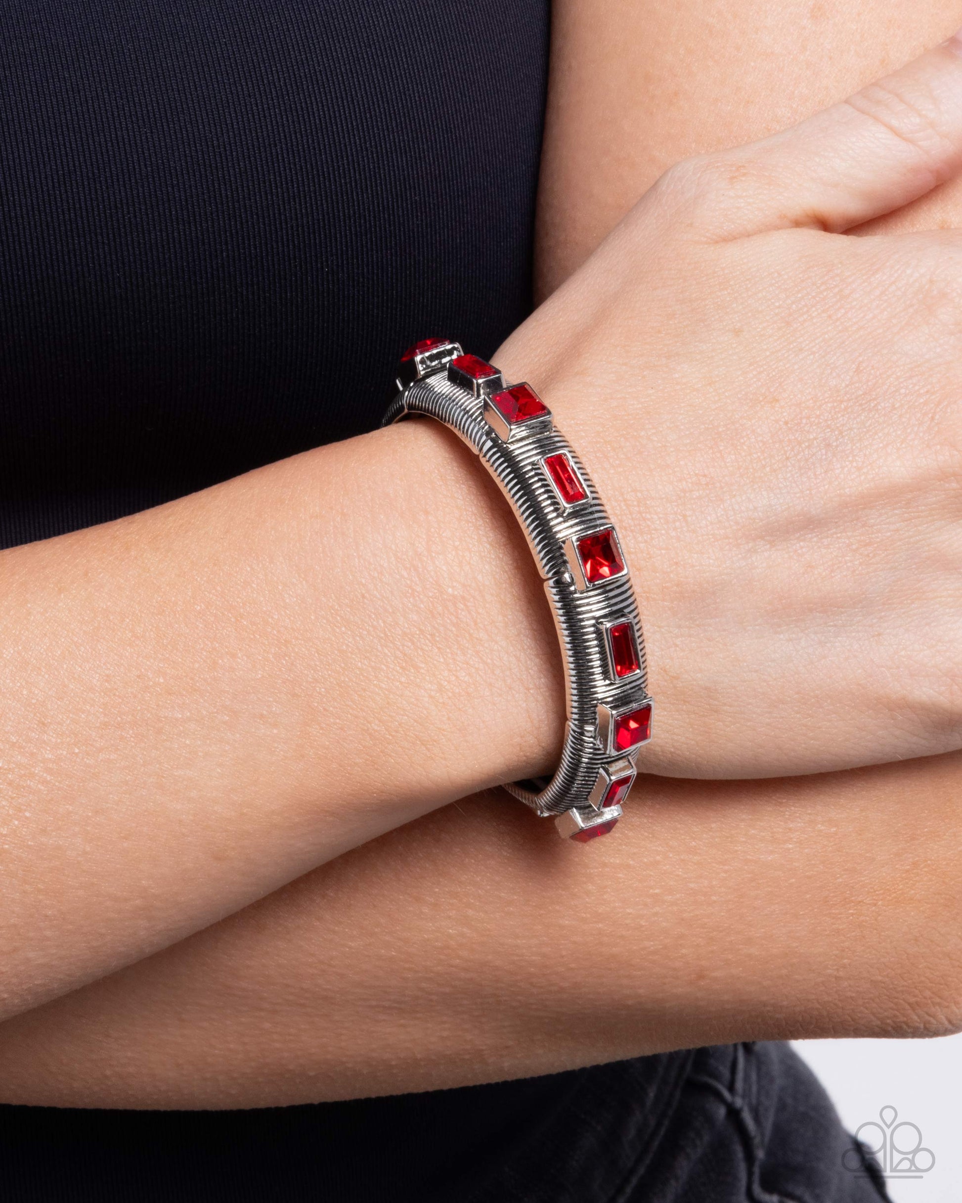 Inevitable Industry - Red - Paparazzi Bracelet Image