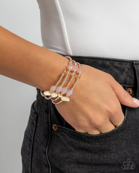 Multiple Choice - Gold - Paparazzi Bracelet Image
