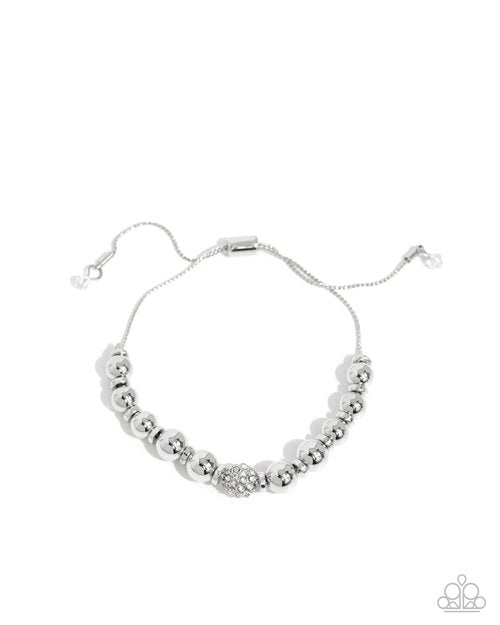 Slow and READY - White - Paparazzi Bracelet Image