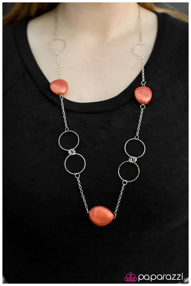 Paparazzi Necklace ~ Innocent and Illustrious - Orange