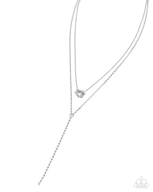 Well-Being Whimsy - White - Paparazzi Necklace Image