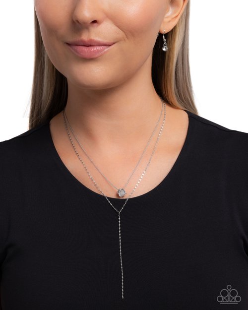 Well-Being Whimsy - White - Paparazzi Necklace Image