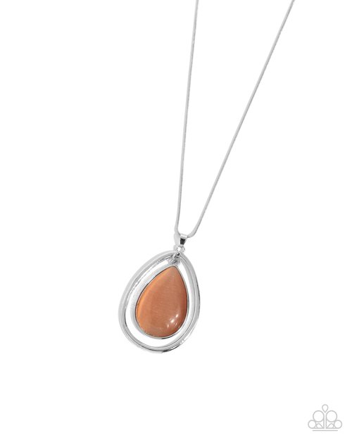 Stunning Session - Orange - Paparazzi Necklace Image
