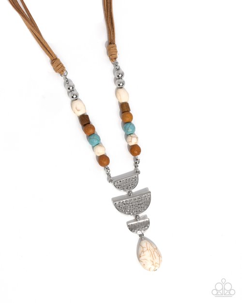Eclectic Elegance - White - Paparazzi Necklace Image
