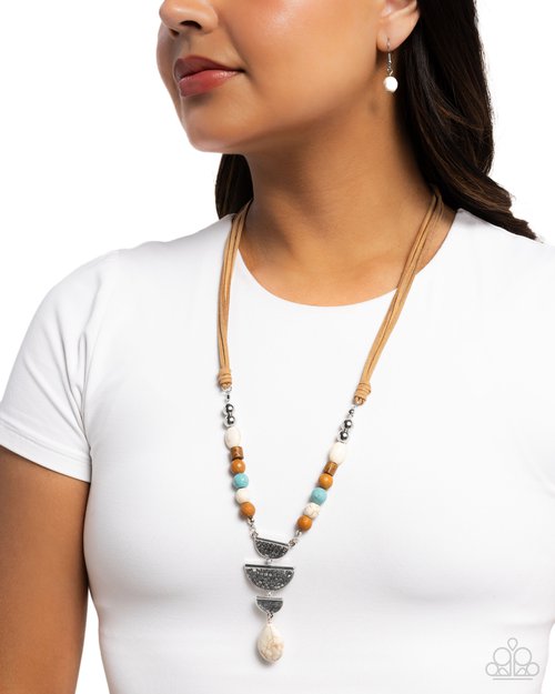 Eclectic Elegance - White - Paparazzi Necklace Image
