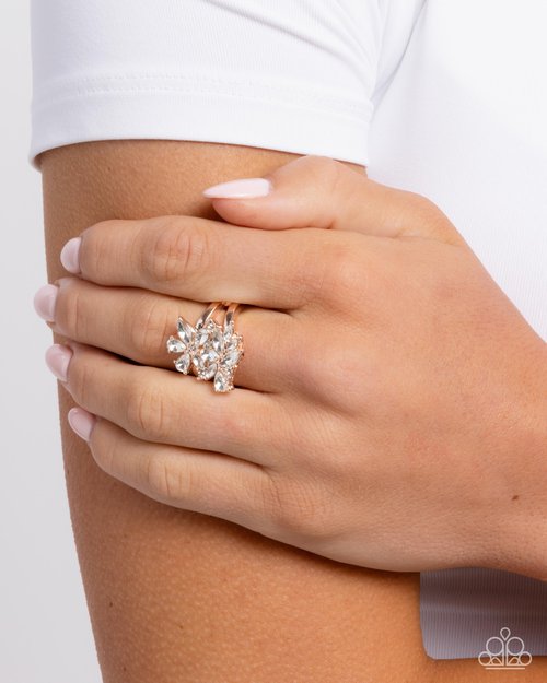 Roundabout Refinement - Gold - Paparazzi Ring Image