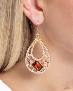 Teardrop Trifecta - Paparazzi Earring Image